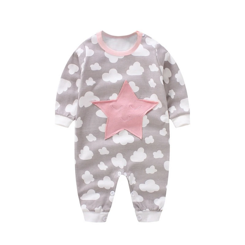 Комбинезоны для младенцев х/б с длинным рукавом на возраст 0 12 месяцев|Ромперы| |