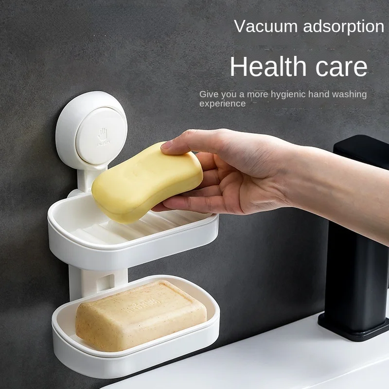 

Настенная настенная стойка-органайзер для мыла и ванной