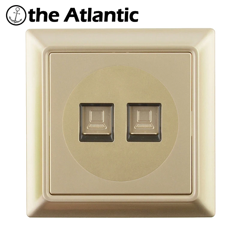 Atlectric RJ45 ТВ двойной порт розетка телевизионный компьютер Интернет передачи