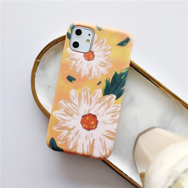 

Art Flower Liquid Silicone Soft Phone Case For iPhone 7 8 Plus 2020 SE X XR XS Max 11 11Pro Max 12 12Pro Max Pro Mini Case Shell
