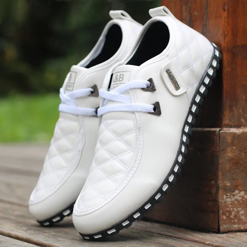 Мужские кожаные повседневные туфли мужские деловые из искусственной кожи