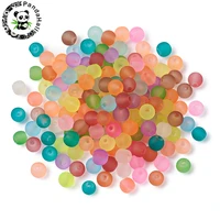 frosted transparent glass beads 4 6 8 10mm round beads for jewelry necklaces bracelets making multicolor hole 1 31 6mm 31 4