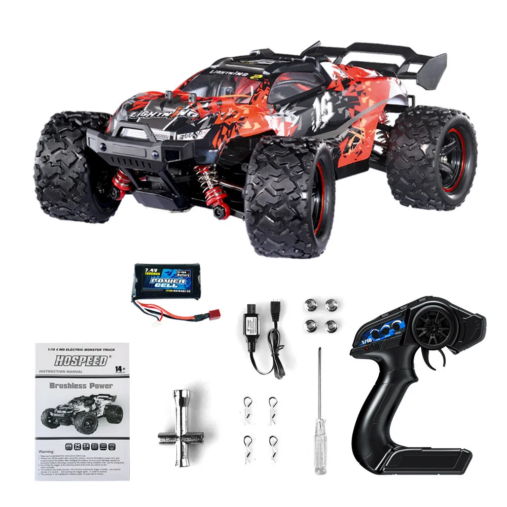 1/18 2 4G полноприводный Радиоуправляемый автомобиль 60 км/ч высокоскоростной