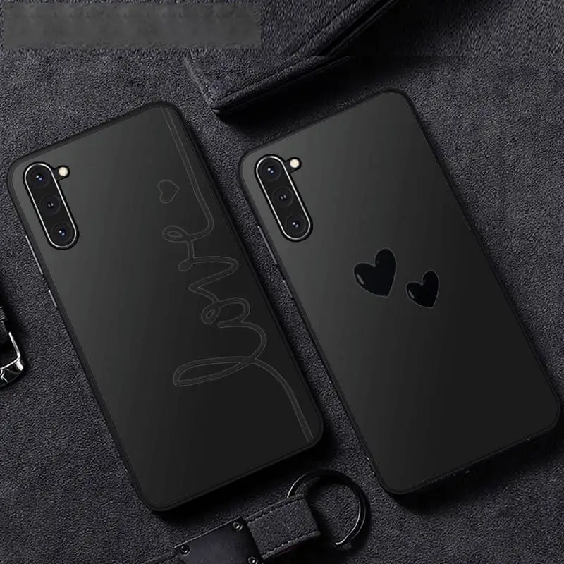 

Love Heart Letter art design Phone Case For Samsung A51 A32 A52 A71 A50 A12 A21S S10 S20 S21 Plus Fe Ultra