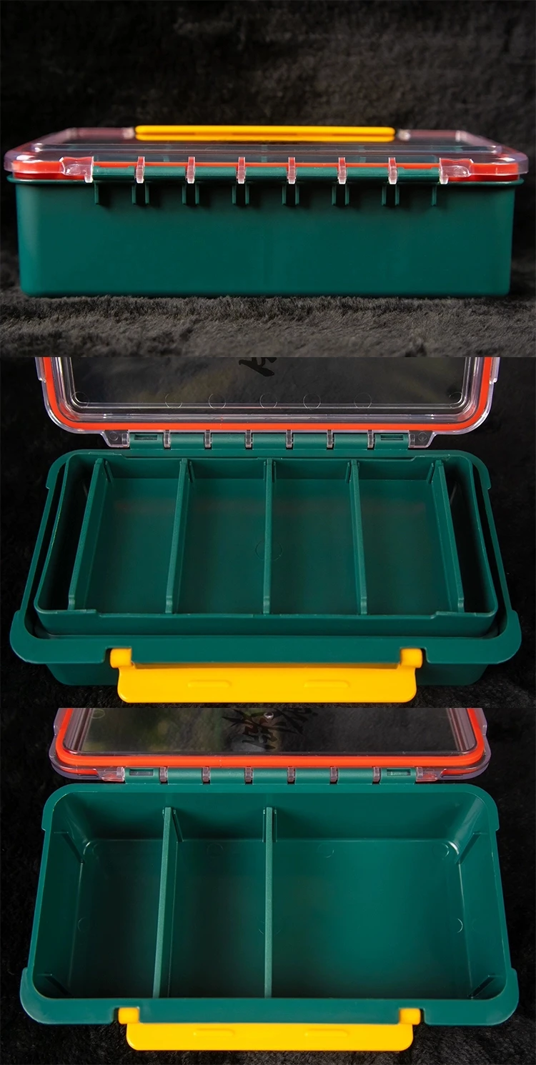 

High Quality Equipment Fishing Tackle Box Storage Container Fishing Hook Box Large Capacity Caja Pesca Fishing Accessorio EJ50FB