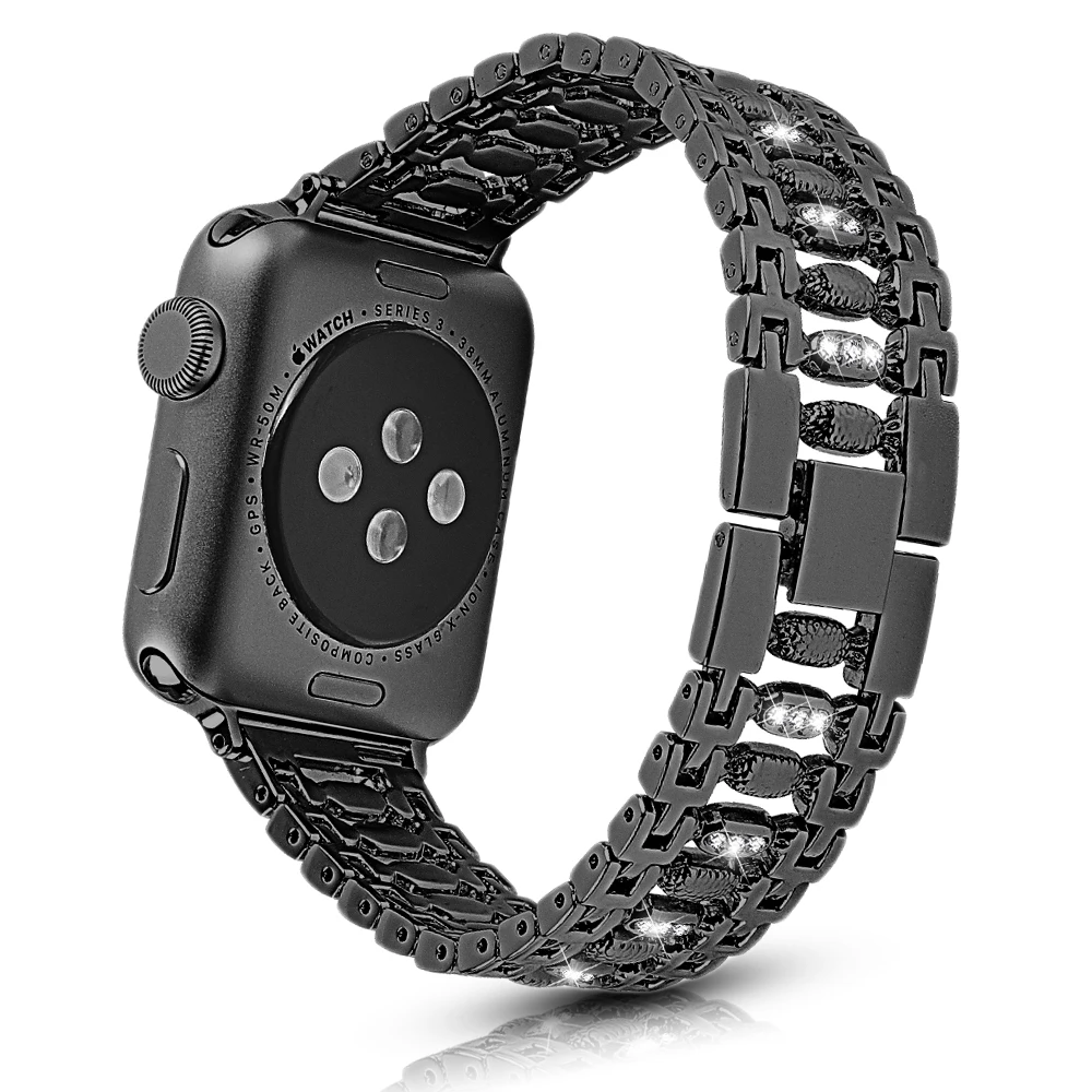 

Для наручных часов Apple Watch, версии SE/6/5/4/3/2 конфеты Форма алмаз металлический ремешок для наручных часов iWatch, 44 мм 40 мм, 42 мм, 38 мм, версия женска...