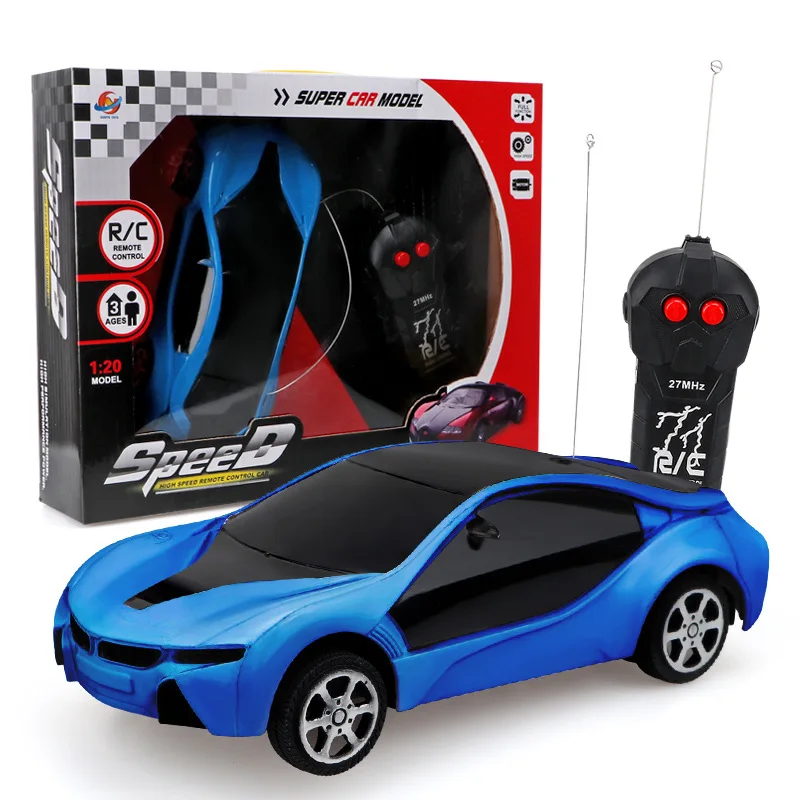 

Children's Remote Control Car Toy Two Way Mini Light Racing Car