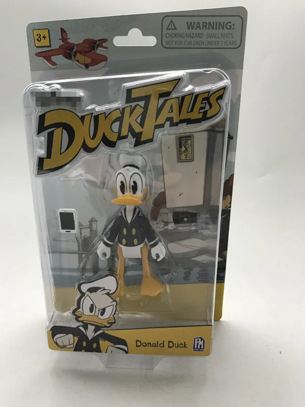 In Box Гаражный набор, Классическая Игрушка, утка, сказки, мини-кукла, Дональд Дак, подвижные суставы, фигурка, Коллекционная модель, свободная игрушка, подарки - Цвет: In Box