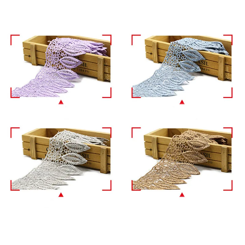 100 ярдов/партия высокое качество красивое кружево лента тесьма 92 мм кружевная