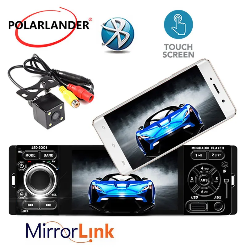 

Car MP5 Player 3001 auto audio Autoradio Car Radio Rear view camera auto tapes Microphone Bluetooth Stereo 4" 1 Din Touch Screen