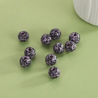 xuqian 10mm hot selling 100pcs with diy leopard round wooden loose beads for necklace jewelry making b0317