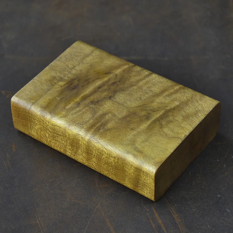 Сигаретная коробка из твердой древесины материал с отверстиями золотой наньму