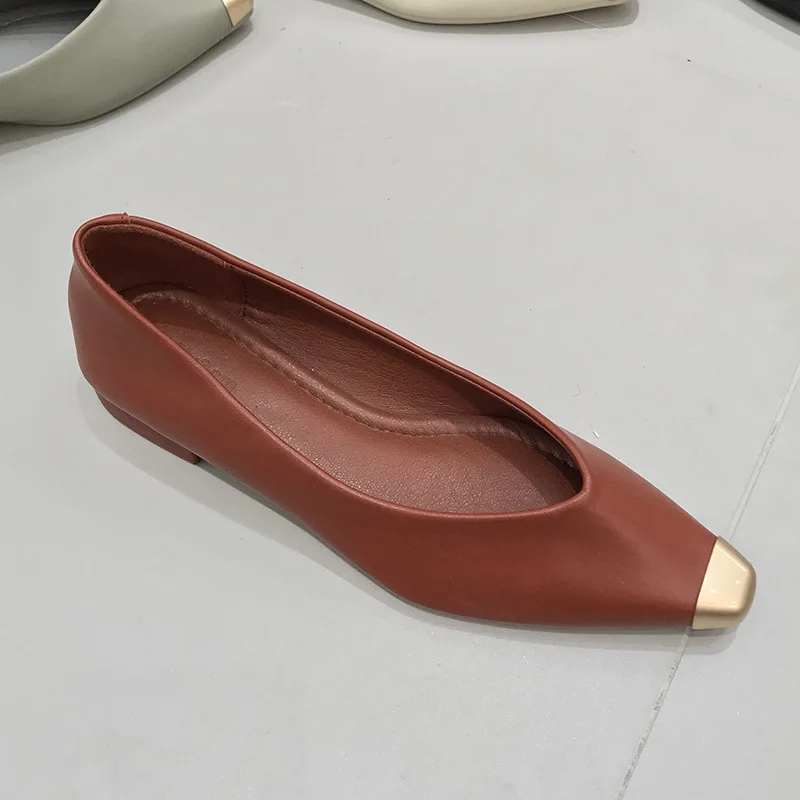 

Shoes Woman Comfortable And Elegant Shallow Mouth All-Match Casual Female Sneakers Flats Modis Round Toe Low Heels Slip-on New G