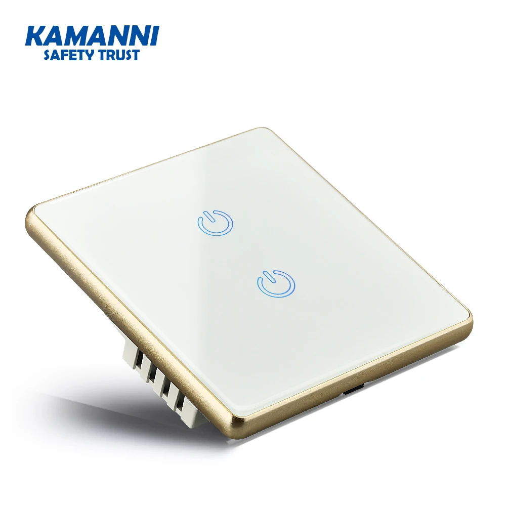 Kamanni выключатель света，сенсорный выключателя 2 банды черный/зол