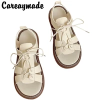 careaymade literature art princess fairy womens shoes summer sandals comfortable muffin shoes simple sweet casual student shoes