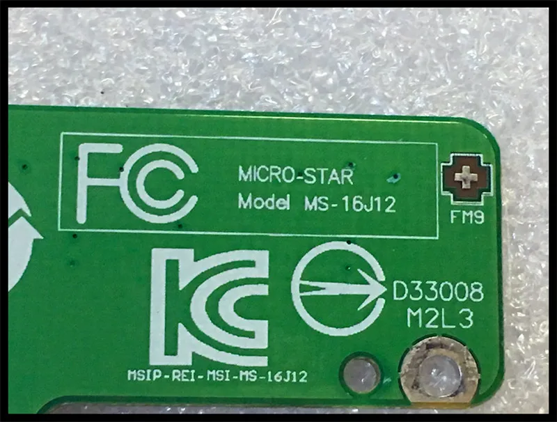 MS-16J12 для MSI GE62 GE72 GP62 GP72 PE70 PE60 GL72 GL62 Ноутбук USB плата ввода-вывода переключатель SD