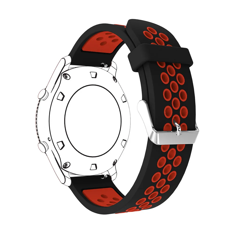 Ремешок спортивный для samsung gear s3 Frontier/Classic/Galaxy 46 мм силиконовый сменный резиновый