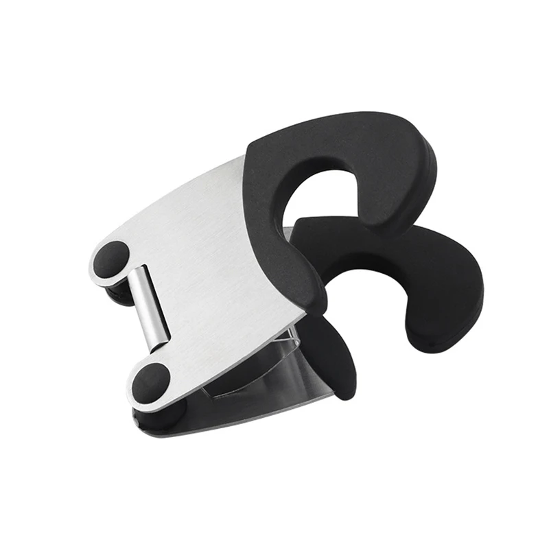 

Stainless Steel Pot Side Anti-slide Spoon Holder Clip Kitchen Gadgets Rubber Pan Inserts Cookware Parts Kitchen Tools Utensils
