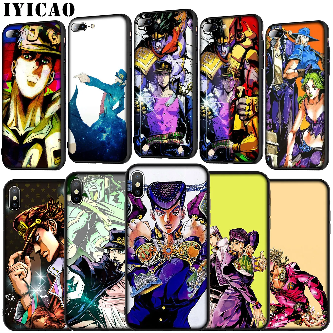 IYICAO JoJo Bizarre Adventure Soft Silicone Cover Case for Huawei P30 P20 Pro P10 P9 Lite Mini 2017 2016 P Smart Z Plus 2019 |