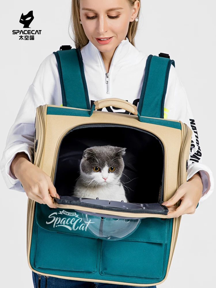 

Pet Dog Cat Carrier Backpack Large Bags Breathable Portable Pet Accessories Transporter Dla Kota Outgoing Transparent Bag BD50DC