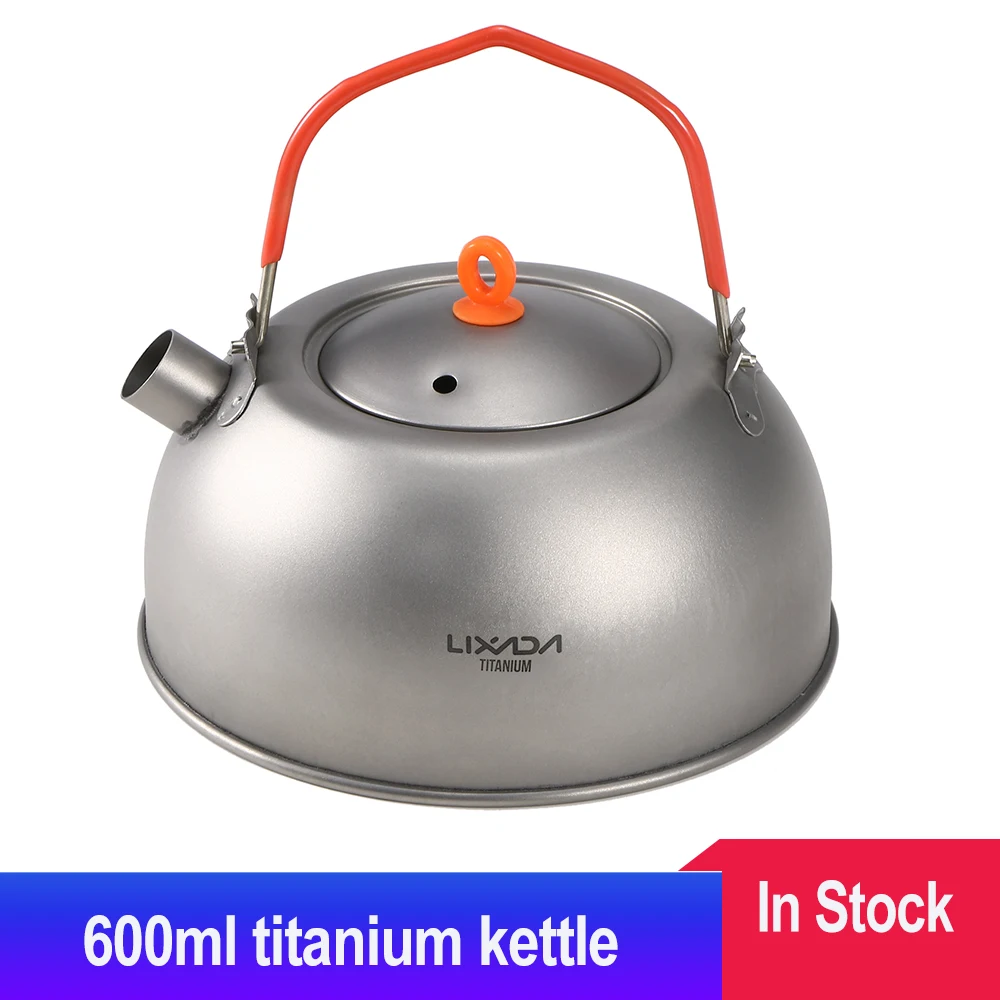 Титановый чайный чайник Lixada для воды кофе мини чашка чая отдыха на природе