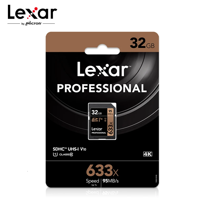 Карта памяти Lexar sd-карта 633x64G 256 ГБ 512 32 UHS-I флэш-карта 128 Гб 16 скорость до 95 МБ/с./с C10