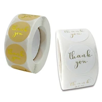 uu gift 50100300500 pieces of thank you bronzing stickers kids seal label scrapbook stickers