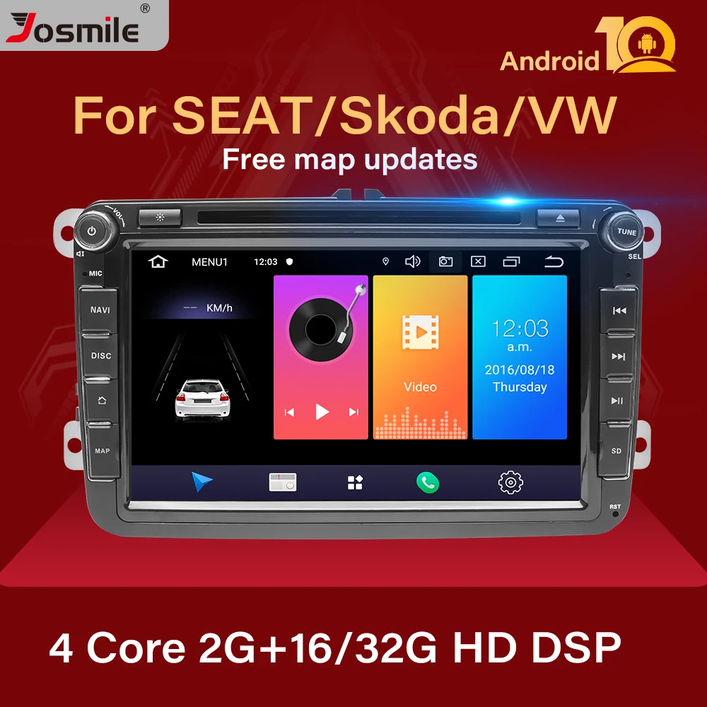 

2 Din Android 10 Car Radio GPS Navigation For VW Passat B6 amarok volkswagen Skoda Octavia 2superb Jetta T5 golf 5 6 Multimedia
