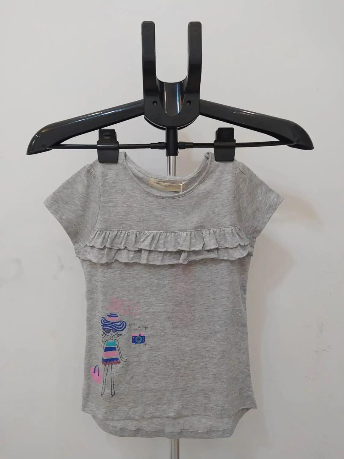 Футболки для новорожденных девочек летние хлопковые топы с героями мультфильмов