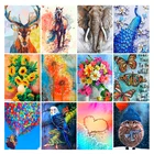 Набор для алмазной вышивки сделай сам, животное, олень, павлин, слон, украшение для дома