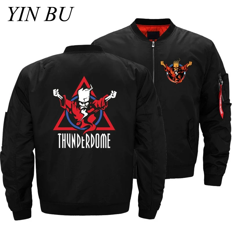 Thunderdome Wizard логотип Hardcore Techno And Gabber 5XL пилот ВВС Ma1 летная куртка-бомбер мужская