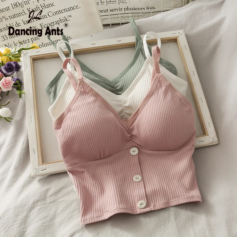 

Woman Knitted Tank Top Women Strap Vest Sexy Female Knitting Crop Top Dropshipping