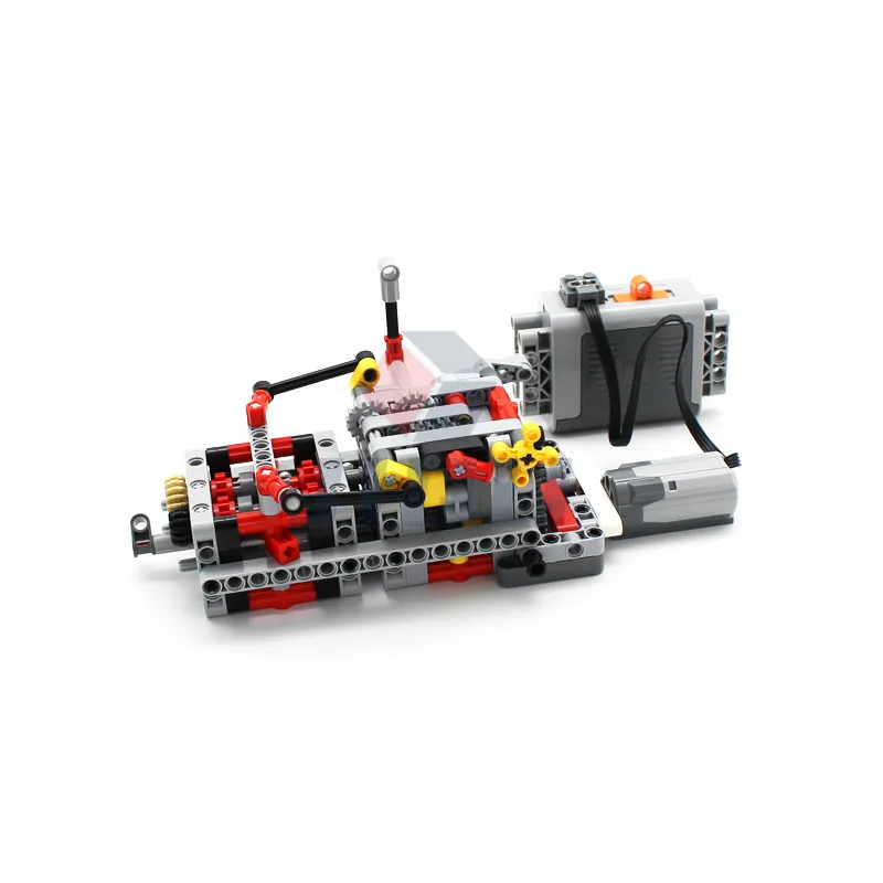 

New 8 Speed German Version of Sequential Gearbox Set Model MOC Building Blocks Bricks Compatible High-tech DIY Toys