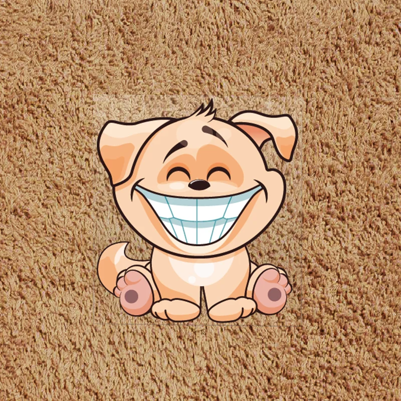 Милые Мультяшные наклейки с рисунком каракули и собаки декоративные на корпус