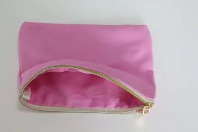 fushia bag Персонализированные названия монограмма Макияж сумка-рукописный шрифт пользовательское имя бирюзовые Румяна розовые подружки невесты Макияж сумка-Подарки для лучшего друга - Цвет: fushia bag