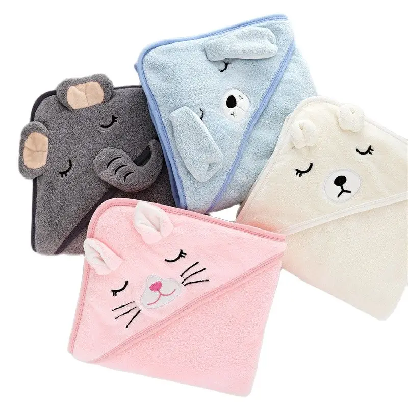 

Toddler Baby Hooded Towels Newborn Kids Bathrobe Super Soft Bath Towel Blanket Warm Sleeping Swaddle Wrap for Infant Boys Girls