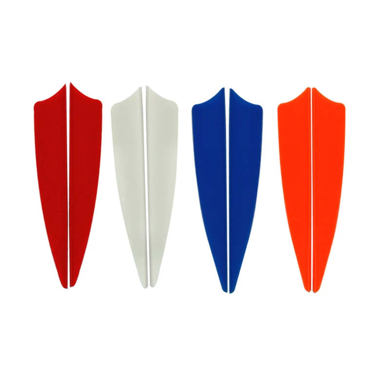 

100 шт. 3 "ТПУ Пластик стрелка для установки оперения на лопасти для стрельбы из лука стрелы для охотничьего лука