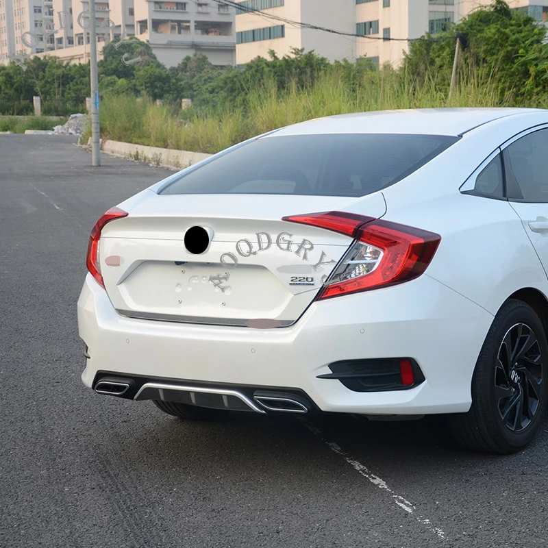 Задний диффузор для губ спойлер боди-комплекты подходит Honda 10th Gen Civic 4DR SEDAN 2016-2020