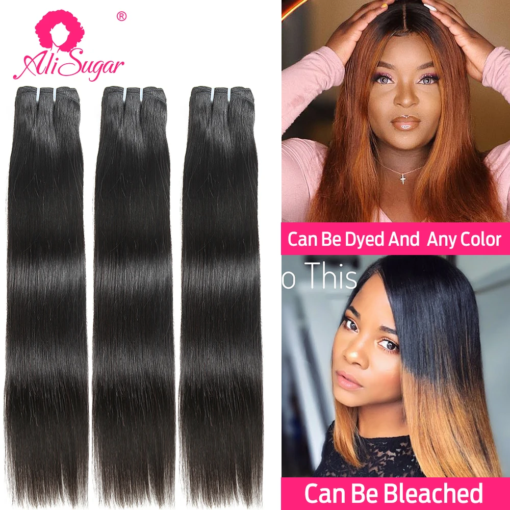 Ali Sugar натуральные волосы перуанские прямые 3 пряди застежкой 4*4 Кружева