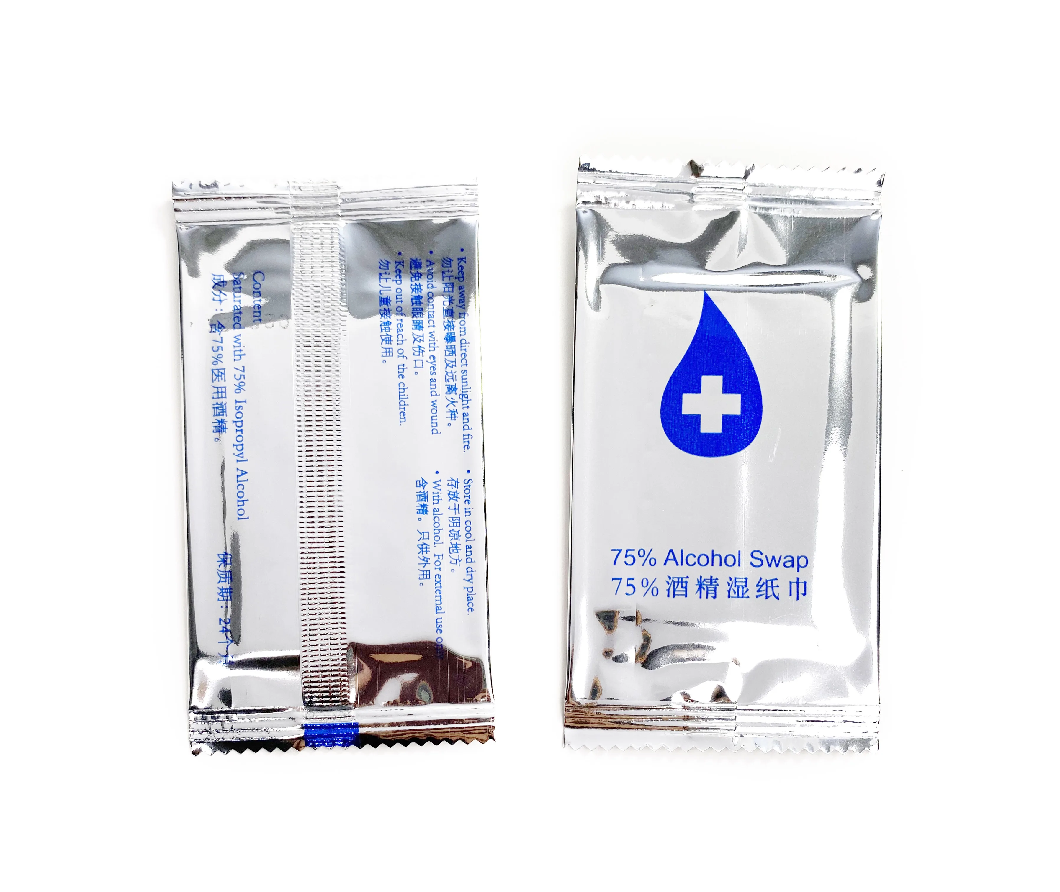 75% дезинфицирующие салфетки на спиртовой основе портативпосылка упаковка