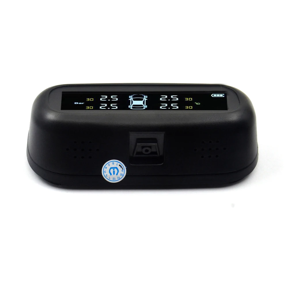Умный автомобиль TPMS система контроля давления в шинах Солнечная энергия цифровой ЖК-дисплей автоматическая система охранной сигнализации s давление в шинах