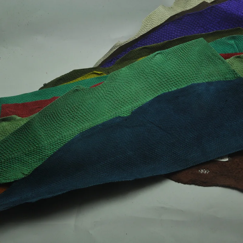 1 шт. цветные яркие натуральные рыбьи лосося кожаные изделия разноцветные весы