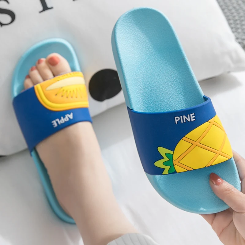 Женские домашние тапочки с фруктами Большие размеры Милая летняя домашняя обувь