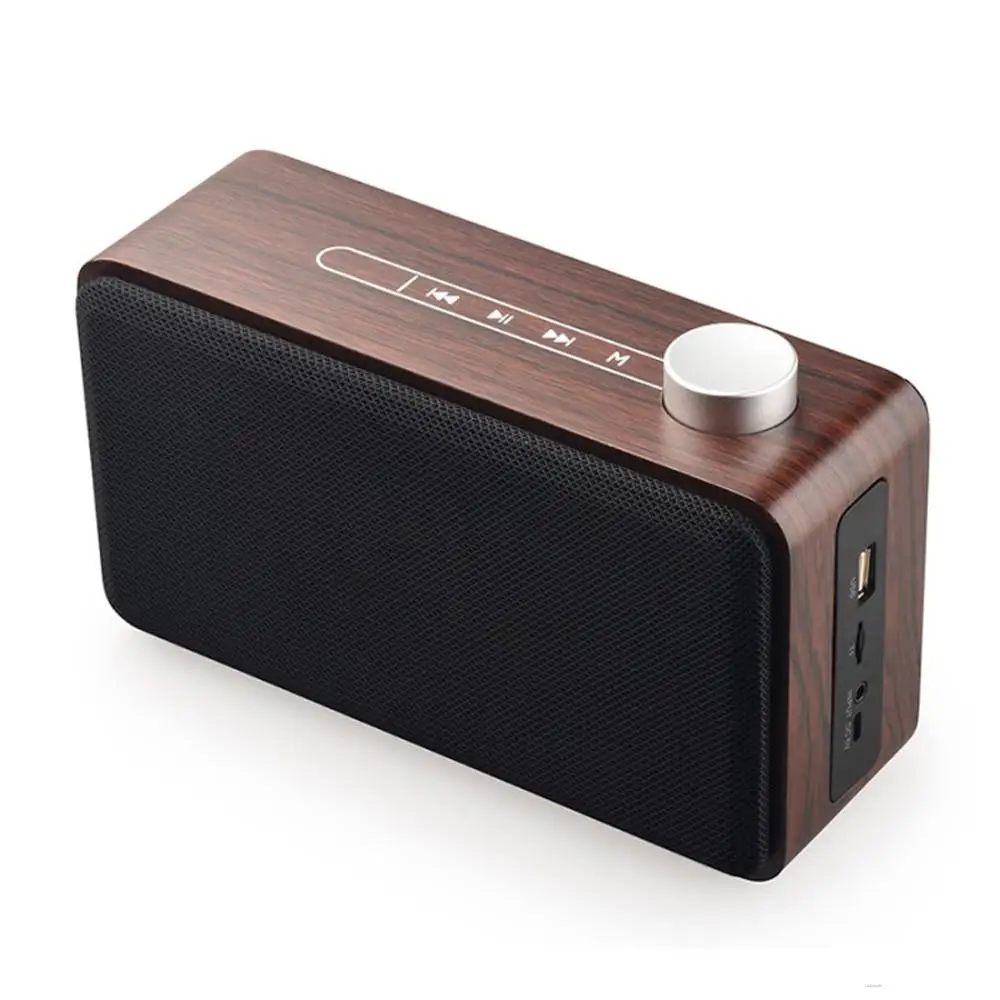 High Quality Wooden Bluetooth Speaker Touch Control Subwoofer Stereo MP3 Support TF Card AUX USB Music Sound Box | Электроника