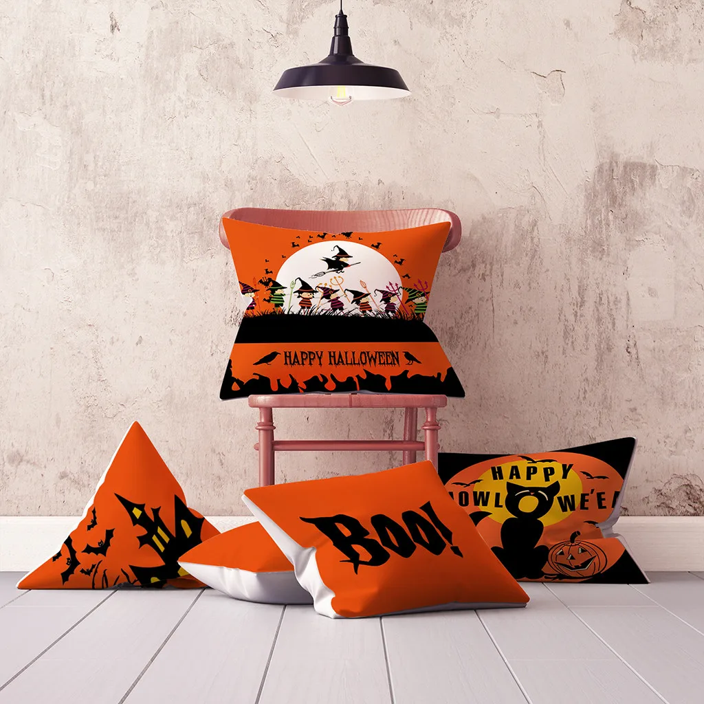 Чехлы для подушек на Хэллоуин осенняя накидка подушку в виде тыквы чехол талию