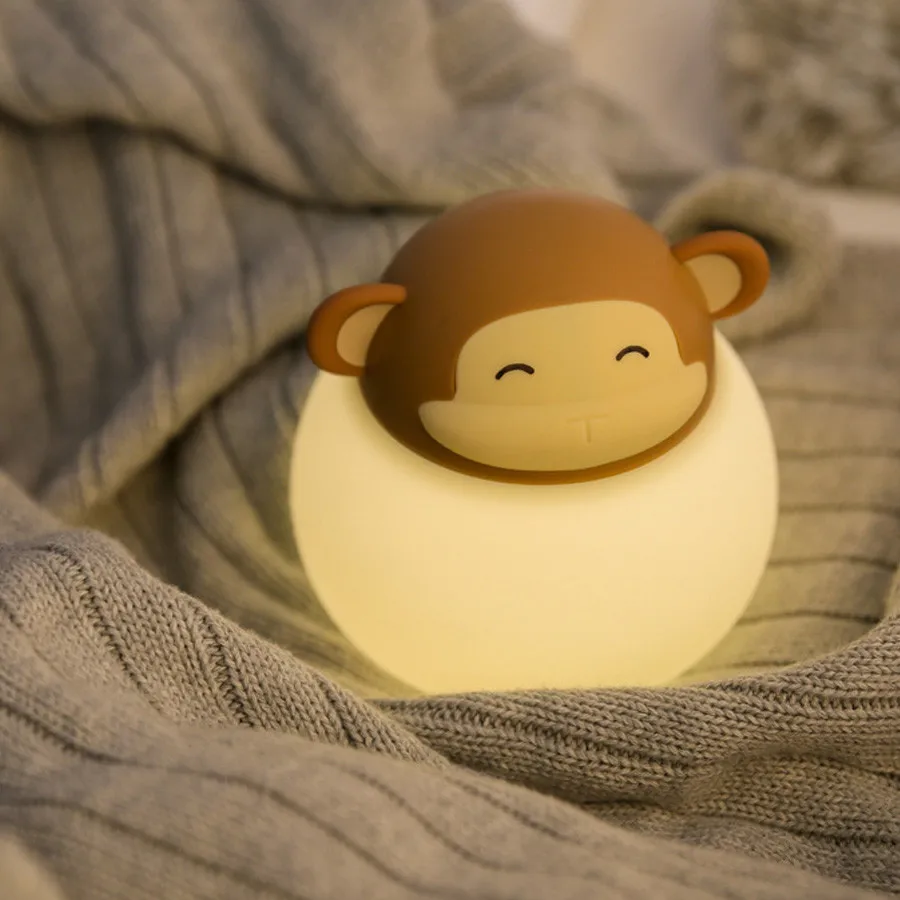 

Mengchong series small night lamp creative bedside feeding lamp charging plug-in eye protection with night light A068