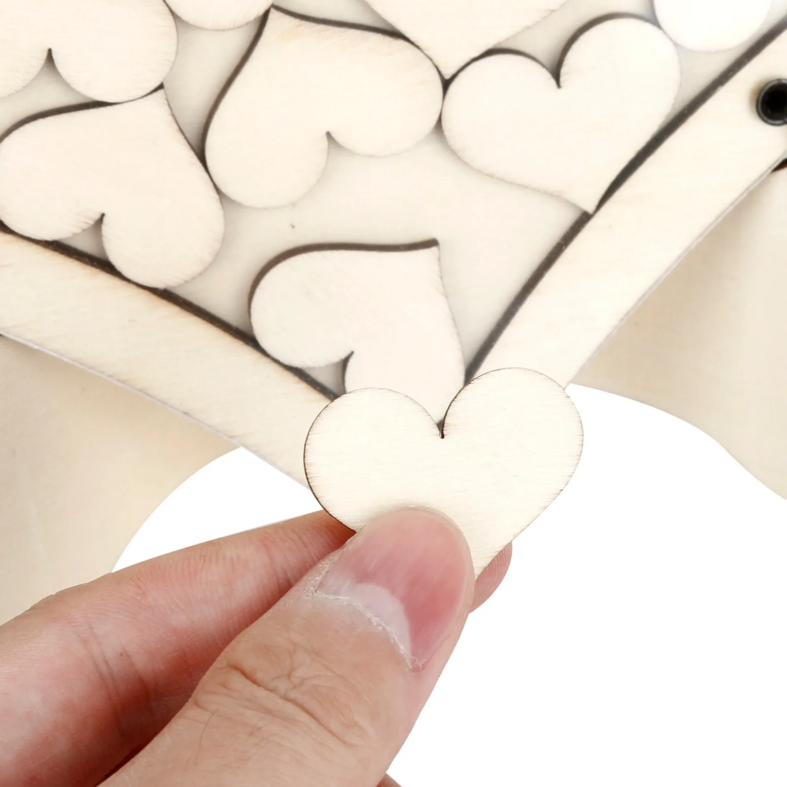 Свадебная Гостевая книга креативная в форме сердца деревянное свадебное