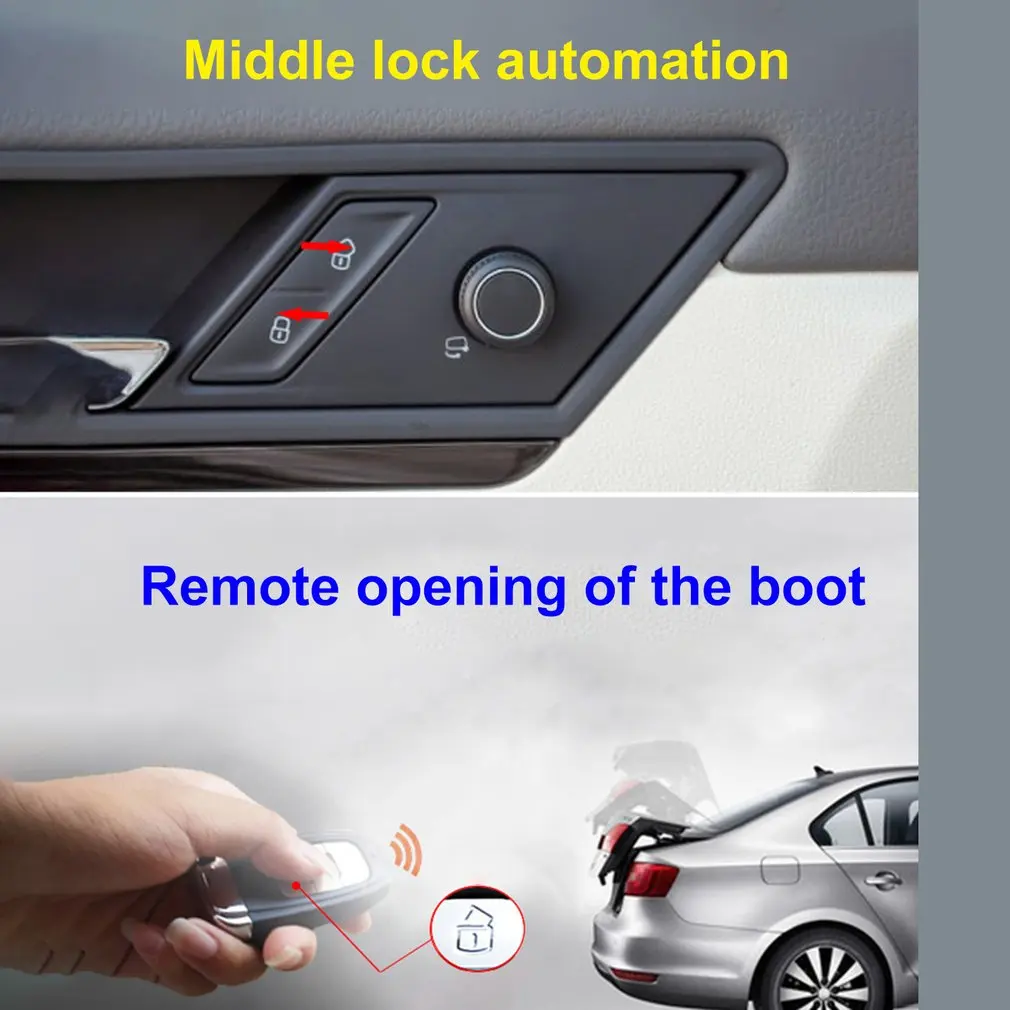 

Car Keyless Entry Engine Start Alarm System Push Button Remote Starter Stop Auto Car Alarm Accessories With 2 Keys