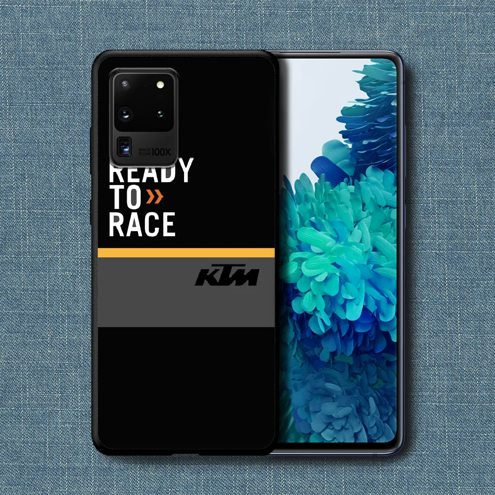

KT Motorcycle Phone Case For Samsung Galaxy Note S 8 9 10 20 Plus E Lite Uitra black Hoesjes Soft Cover Trend Bumper Fashion