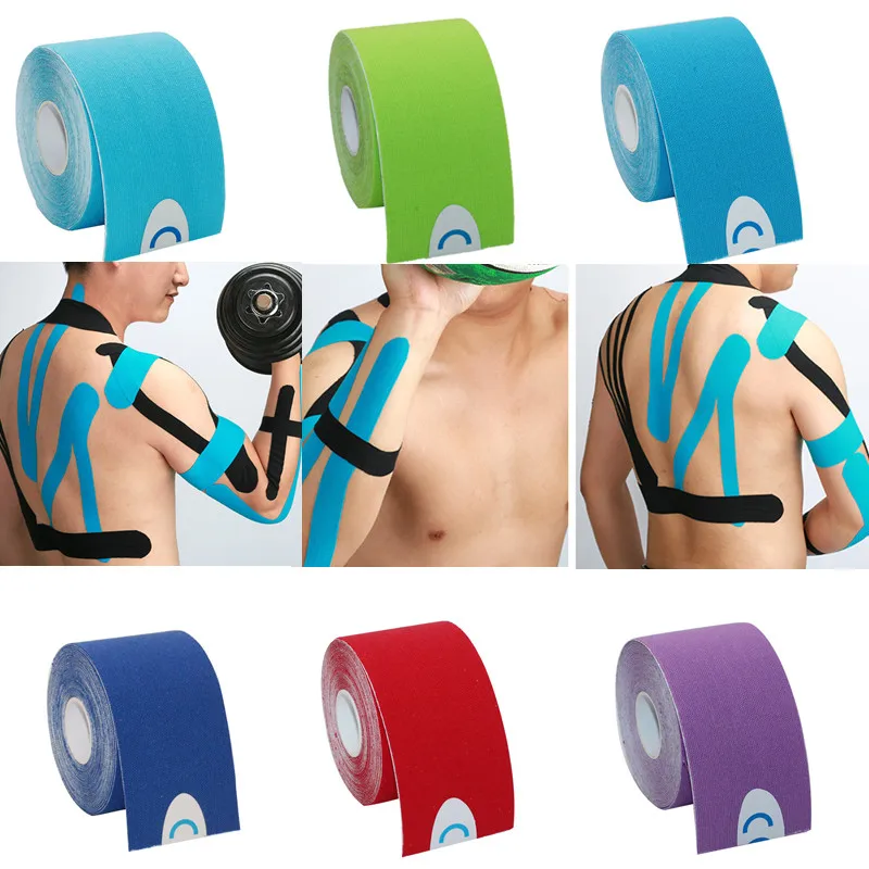 

1@# Sports Tape Sport Athletics Elastic Knee Brace Support Elbow Protector Pad Volleyball Bandage Fixer Tape Wristbands Bandag